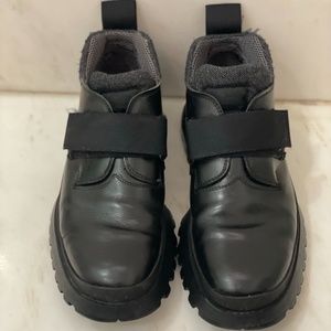 Prada men’s Velcro boots